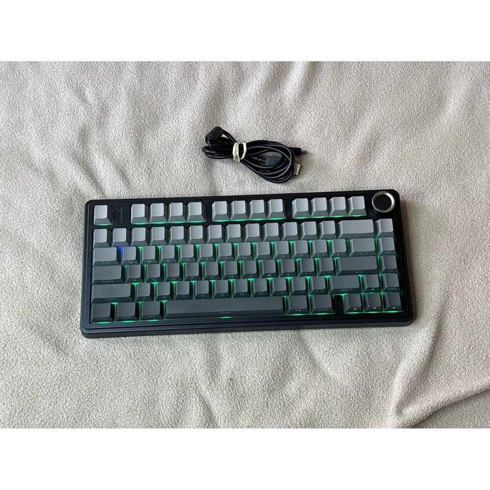 Aula F75 Mechanical Illuminated Compact Keyboard English Qwerty Black/Gray